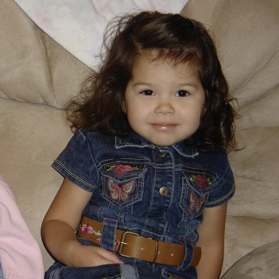 Josh Tuinder's oldest daughter Trinity as a toddler, around the time the family moved from Virginia to Grand Forks in 2004